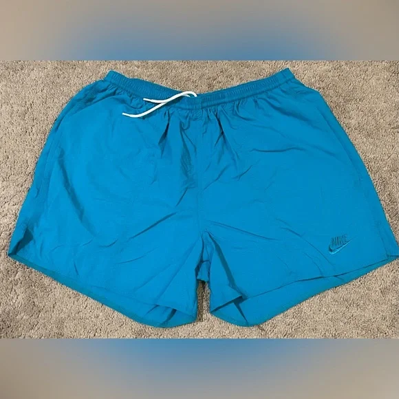 Nike Shorts Vtg Nike 9s Nylon Running Shorts Swim Trunks - Main Image